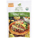 Simply Organic Spicy Taco Seasoning, Certified Organic, Gluten-Free 1.13 oz Pack of 1