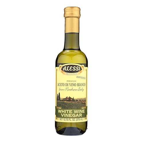 Alessi ビネガー、白ワイン、12.75 オンス (6 個パック) Alessi Vinegar, White Wine, 12.75-Ounce (Pack of 6)