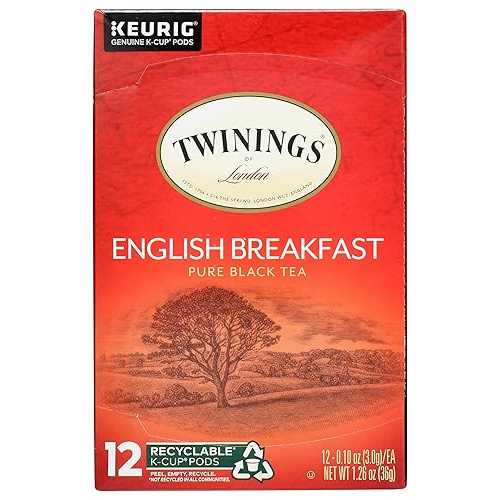 トワイニング ティー イングリッシュ ブレックファスト ティー K カップ、12 ct Twinings Tea English Breakfast Tea K-Cups, 12 ct