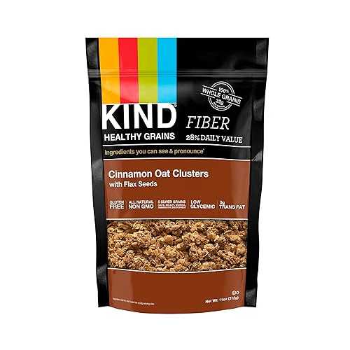 KIND Healthy Grains Clusters, Cinnamon Oat with Flax Seeds, 11 oz