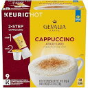 Gevalia Cappuccino Espresso K-Cup Coffee Pods (9 Pods and Froth Packets)