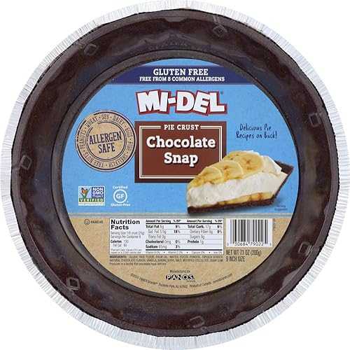 Mi-Del Chocolate Snap Pie Crust, Gluten Free, 7.1 Ounces (Pack Of 12)