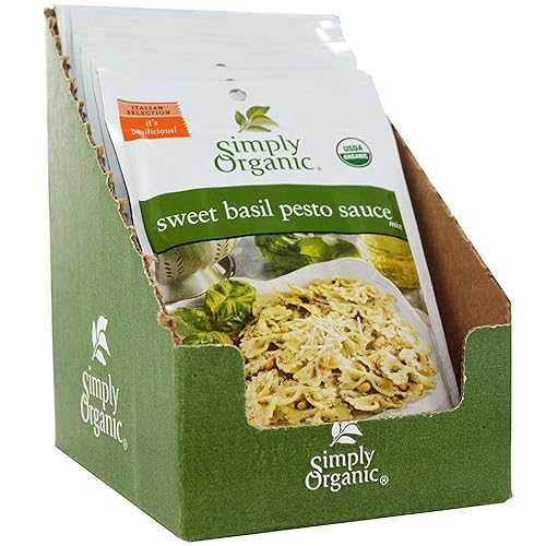 Simply Organic Organic Sweet Basil Pesto Sauce Mix, 0.53 OZ Simply Organic Organic Sweet Basil Pesto Sauce Mix, 0.53 OZ