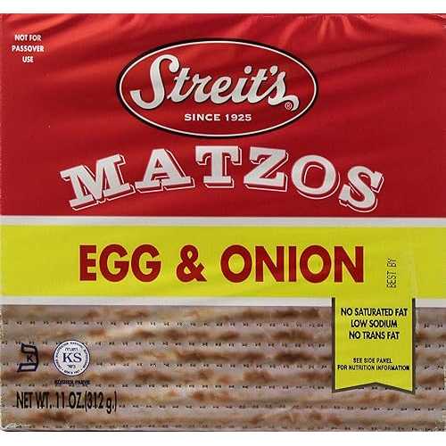Streit's Matzos、卵と玉ねぎ、11オンス Streit's Matzos, Egg and Onion, 11 oz
