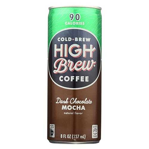 ハイブリュー コーヒー ダーク チョコレート モカ コーヒー、8 液量オンス - 1 ケースあたり 12 個。 High Brew Coffee Dark Chocolate Mocha Coffee, 8 Fluid Ounce - 12 per case.