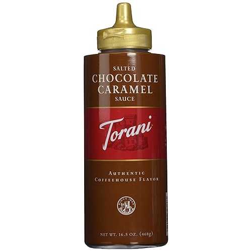 Torani 塩チョコレートキャラメルソース、16.5 オンス (6 個パック) Torani Salted Chocolate Caramel Sauce, 16.5 Ounce (Pack of 6)