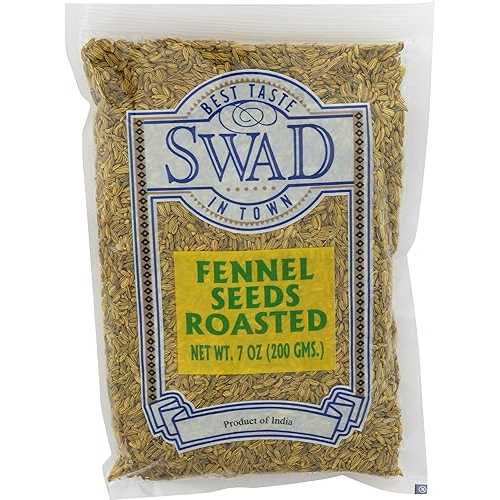 Great Bazaar Swad ローストフェンネルシード、7オンス Great Bazaar Swad Roast Fennel Seeds, 7 Ounce