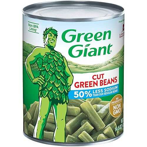 減塩グリーンジャイアントカットインゲン、14.5オンス Green Giant Cut Green Beans with Low Sodium, 14.5 oz