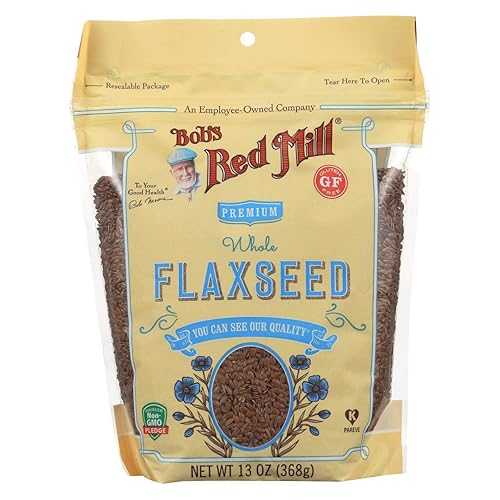 Bob's Red Mill Golden Flaxseeds, 13oz (Pack of 4) - Non GMO, Vegan, Paleo Friendly, Raw, Sproutable, Kosher