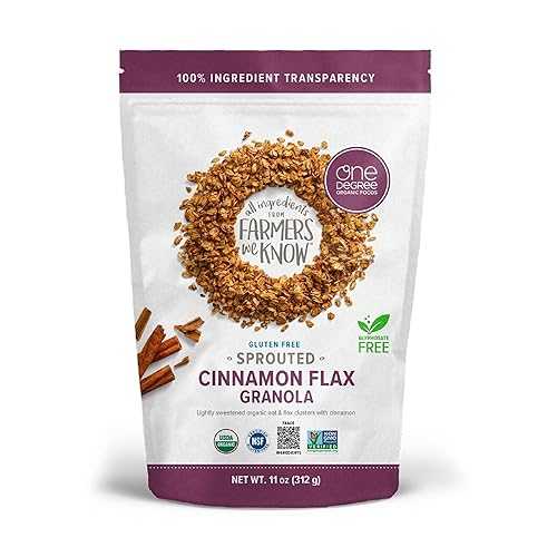 One Degree Organic Foods Granola - Oat Cinnamon Flax 11oz USA (Case6)