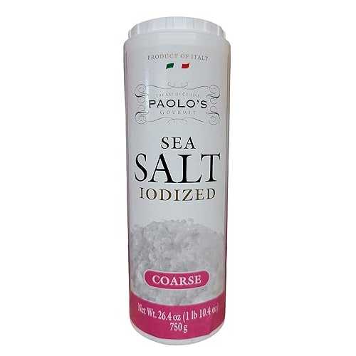 PAOLO'S グルメシーソルト (ヨウ素添加) (粗粒) PAOLO'S GOURMET SEA SALT (IODIZED) (COARSE)