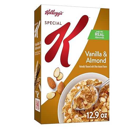 Special K Cold Breakfast Cereal, 11 Vitamins and Minerals, Made With Real Almonds, Vanilla and Almond, 12.9oz Box (1 Box) Special K Cold Breakfast Cereal, 11 Vitamins and Minerals, Made With Real Almonds, Vanilla and Almond, 12.9oz Box (1 Box)