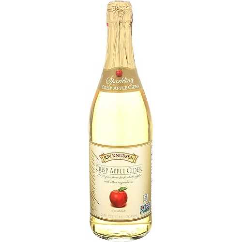 R.W. Knudsen Family Sparkling Crisp Apple Cider, 25.4 Fl Oz Bottle
