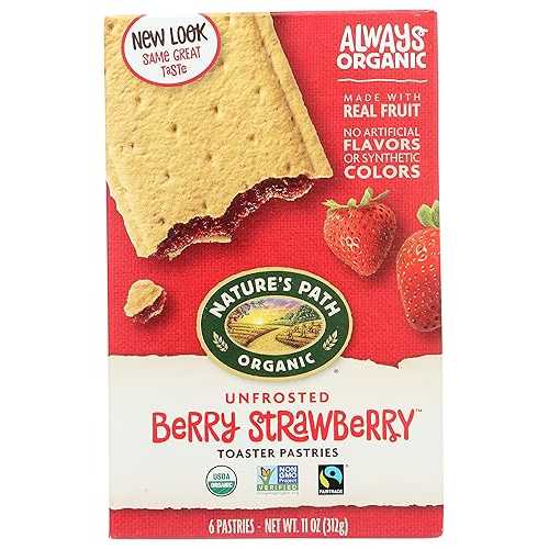 Nature's Path トースターペストリー、フロストなしのストロベリー、6 ct Nature's Path Toaster Pastries, Strawberry Un-Frosted, 6 ct(4)