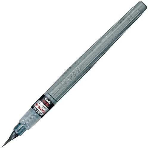 Pentel Fine Tip XFP Fude Pen Battery Ink Pigmentation