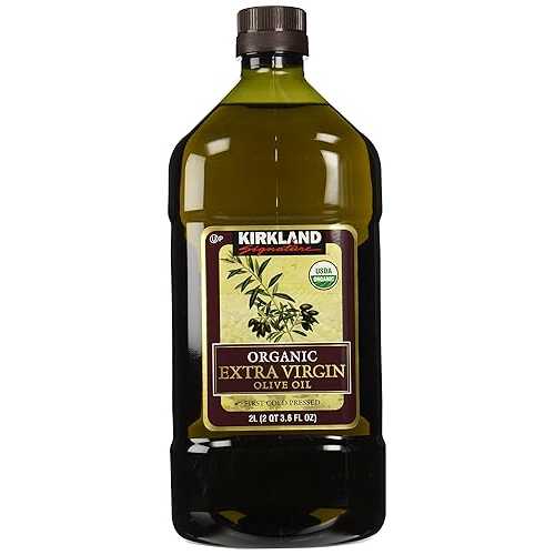カークランド シグネチャー オーガニック エクストラ バージン オリーブ オイル、2 リットル (67.6 液量オンス) Kirkland Signature Organic Extra Virgin Olive Oil, 2 Liters (67.6 fl oz)