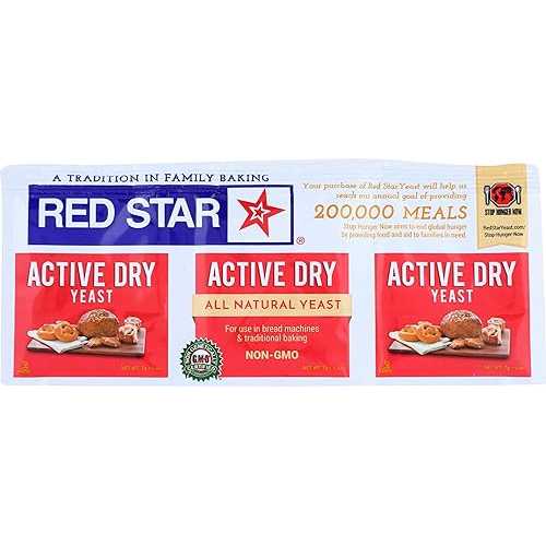 Red Star、イースト A Countive ドライグルテンフリー 3 カウント、0.75 オンス Red Star, Yeast A Countive Dry Gluten Free 3 Count, 0.75 Ounce
