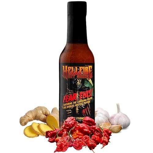 Hellfire Hot Sauce Hellfire Fear This! Award Winning Carolina Reaper Hot Sauce, 148ml