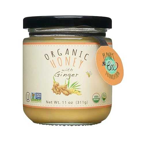 GREENBOW Organic Honey with Ginger - 100% USDA Certified Organic, Non-GMO, Gluten Free Organic Ginger Honey - Whole Food Organic Ginger Honey 11oz (311g)