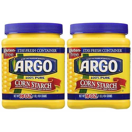 Argo 100% Pure Corn Starch, 16 Oz, Pack of 2