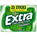 EXTRA Gum Spearmint Sugar Free Chewing Gum Pack, 35 Ct Mega Pack