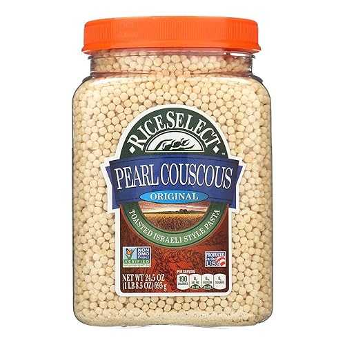RiceSelect Chefs Original Couscous,Pearl,Orig Plai 25.5 Oz (Pack of 4)