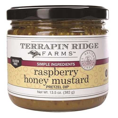 Terrapin Ridge Farms Raspberry Honey Mustard Pretzel Dip One 14 Ounce Jar