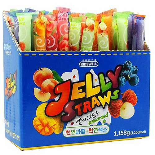 å ꡼ȥ 19.3g60 Kidswell Jelly Straw 19.3g x 60pcs