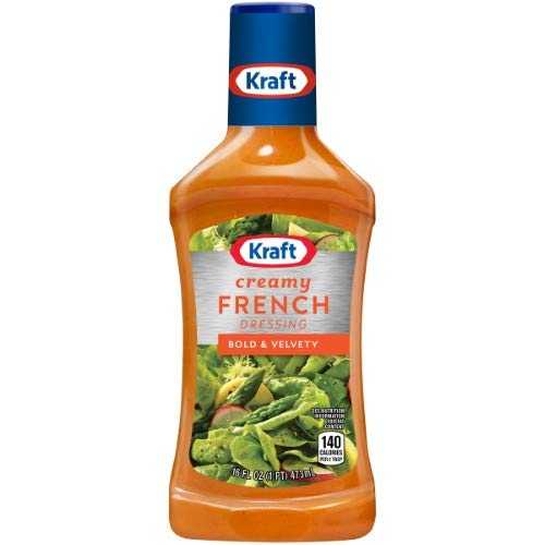 クラフト クリーミーフレンチドレッシング (4個入) Kraft Creamy French Dressing (Pack of 4)