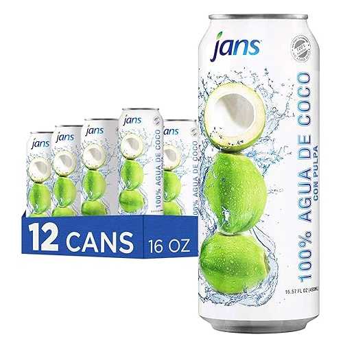 Coconut Water with Pulp, Coconut Water Bulk Pack16.5 Ounce (Pack of 12...
