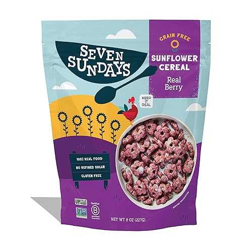 Seven Sundays Sunflower Cereal, Real Berry, 8 Oz Bag, Grain & Gluten F...