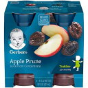 Gerber 100% ジュース アップル プルーン、4 液量オンス (24 個パック) Gerber 100% Juice Apple Prune, 4 Fl Oz (Pack of 24)
