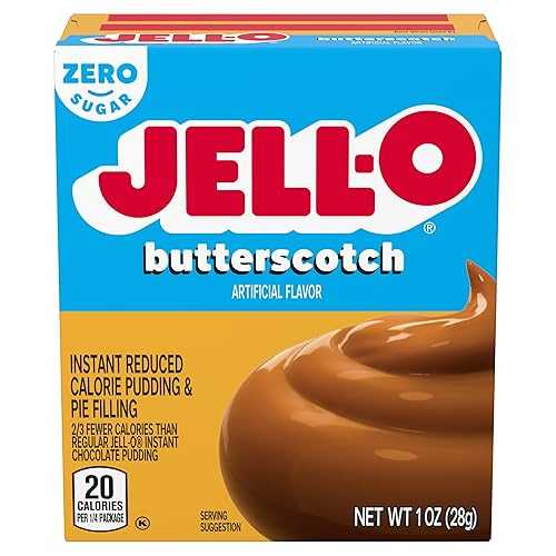Jell-O Butterscotch Instant Pudding Sugar Free (Pack of 4)(4)
