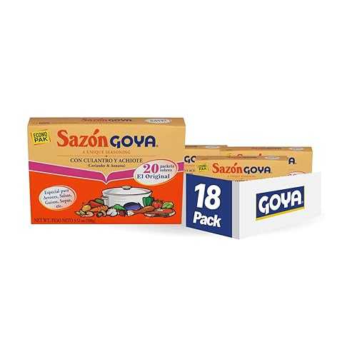 Goya Foods Sazón Seasoning with Coriander & Annatto, 3.52 Ounce (Pack of 18) Goya Foods Saz n Seasoning with Coriander & Annatto, 3.52 Ounce (Pack of 18)