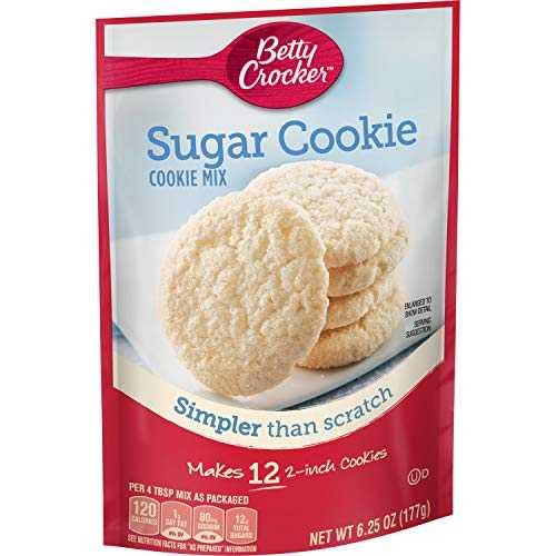 Betty Crocker Baking Mix、シュガークッキーミックス、6.25オンスポーチ Betty Crocker Baking Mix, Sugar Cookie Mix, 6.25 Oz Pouch