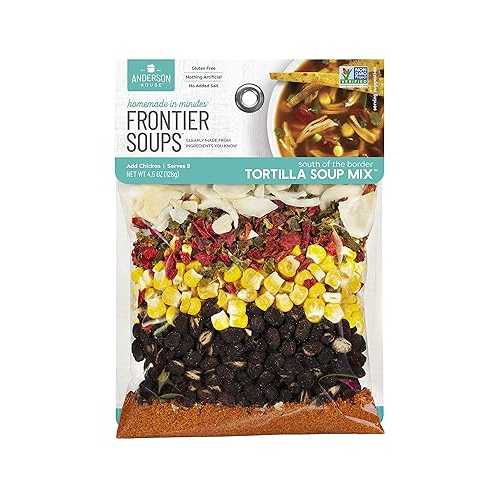 Frontier Soups Homemade In Minutes スープミックス、South of The Border トルティーヤ、4.5 オンス ..
