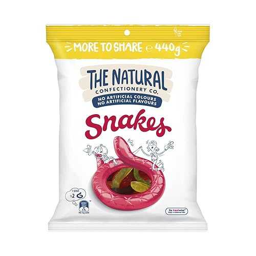 ナチュラル・コンフェクショナリー・カンパニー スネーク、ジャンボサイズ、520g Cadbury The Natural Confectionery Company Snakes, ..