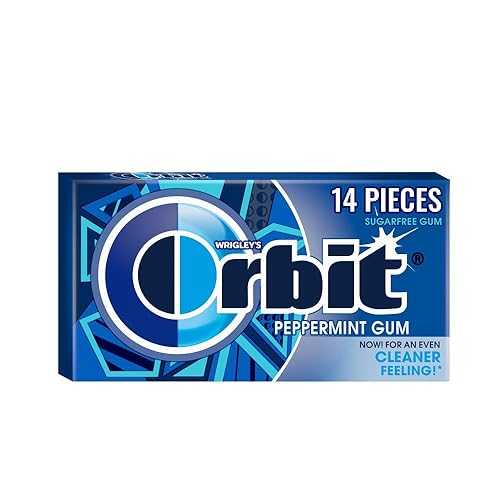 ORBIT ペパーミント シュガーフリー チューインガム、14 個入りシングルパック ORBIT Peppermint Sugarfree Chewing Gum, 14-Count Single Pack