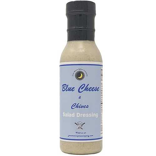 June Moon Spice Company Premium BLUE CHEESE & CHIVE Salad Dressing Low Cholesterol Crafted in Sm..