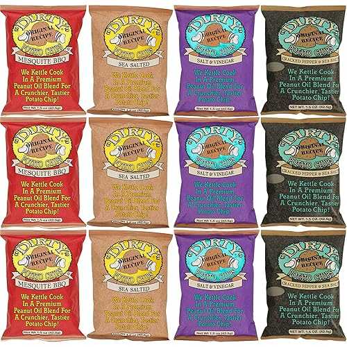 Dirty Potato Chips Kettle Cooked Potato Chips, Gluten-Free A Crunchier Tastier Dirty Potato Chip..