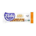 Fody Foods Vegan Nut Bars, Almond and Coconut Flavor, 6g Protein, Low Fodmap Certified, Sensitive Recipe, Gut & IBS Friendly, 6 Count