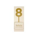 My Mind's Eye My Mind s Eye Basic Gold Acrylic Number Cake Topper Pick