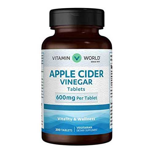 Glomarket㤨֥åץ륵ӥͥ 1γ600mg 200γ Vitamin World Apple Cider Vinegar 600 mg per tablet 200 tabletsפβǤʤ6,740ߤˤʤޤ