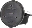 キャンプシェフ 12 クォート シーズニング済み鋳鉄ダッチオーブン Camp Chef 12 Qt Seasoned Cast Iron Dutch Oven
