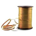 ゴールド圧着カーリングリボン - 500ヤード Morris Costumes Gold Crimped Curling Ribbon - 500 Yards