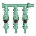 Orbit 91207 3 バルブ組立済みマニホールド、ポリ パイプ Orbit 91207 3-Valve Preassembled Manifold, Poly Pipe