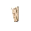 bambu、ベニヤウェア使い捨て竹ナイフ、100% 生分解性調理器具 - カトラリー 250 個パック bambu, Veneerware Disposable...