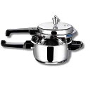 Vinod V-7L Stainless Steel Sandwich Bottom Pressure Cooker, 7.4 Quart