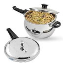 Vinod Splendid Plus Handi ステンレス鋼圧力鍋 (2.64 クォート) Vinod Splendid Plus Handi Stainless Steel Pressure Cooker, (2.64 Quart)