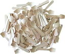 バルク ミニ木製スプーン - 環境に優しい使い捨て生分解性 - 3.5 インチ - 300 個パック Outside the Box Papers Bulk M...